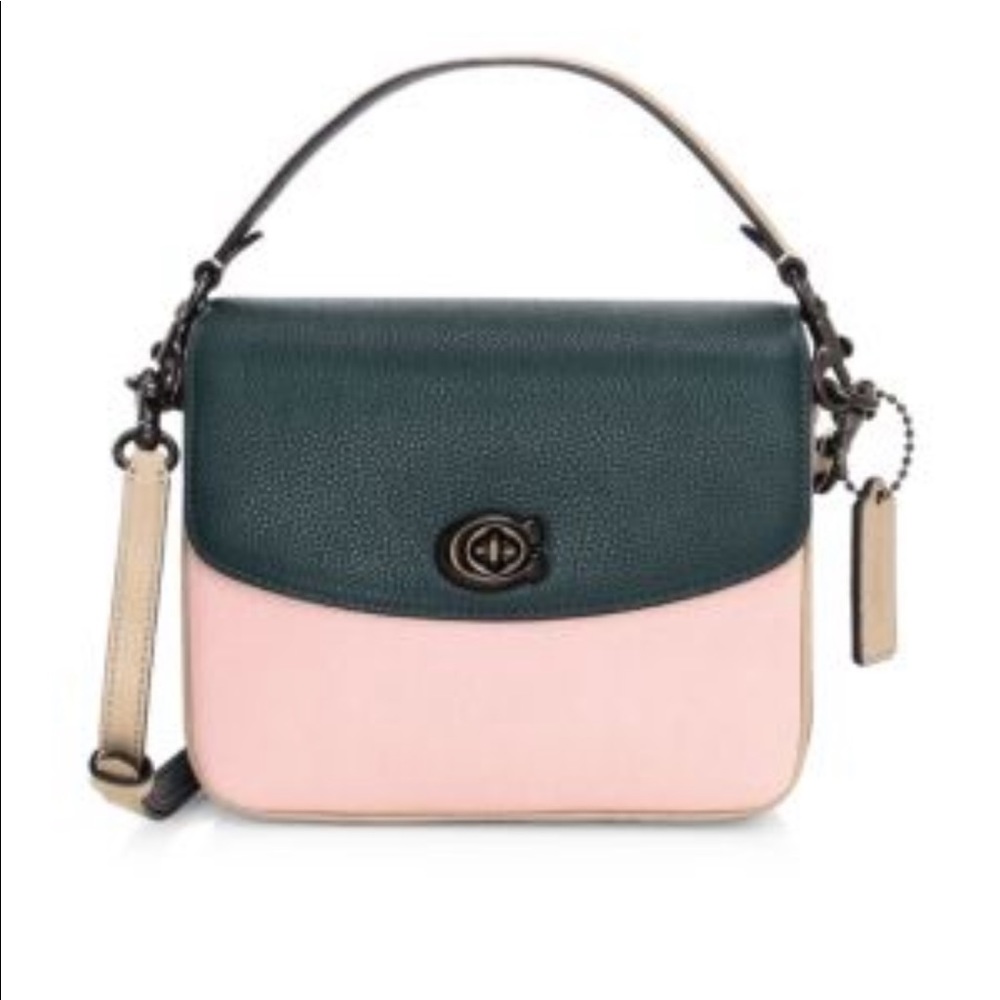 Coach 89088 Cassie 19 colorblock pine green aurora multi